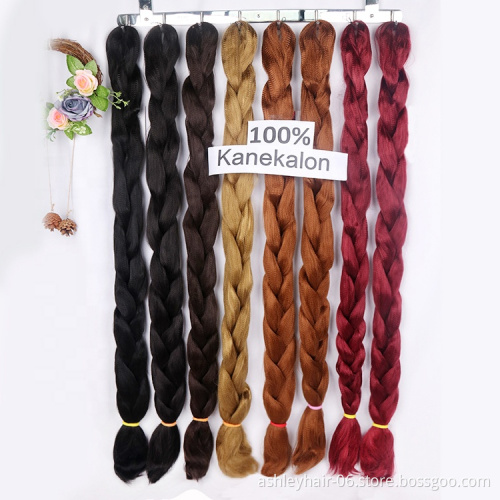 kanekalon braiding hair for african hair synthetic hair jumbo braid ultra braid 82inch